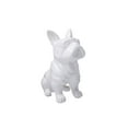 thumbnail image 1 of Ceramic Sitting French Bulldog Figurine with Pricked Ears, Glossy White- Saltoro Sherpi, 1 of 2
