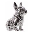 thumbnail image 1 of Ceramic Sitting French Bulldog Figurine with Pricked Ears, Silver, 1 of 2