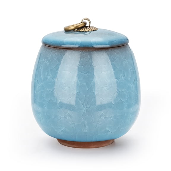 XIUDA Ceramic small urn for human ashes cremation keepsake urn for women men