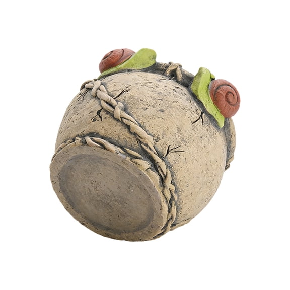 Ceramic Snail Planter Pot for Small Indoor - Multi-Use Succulent Planter/Desk Pen Holder/Trinket Organizer for Home Office Decor,Snail Gift for Women Men