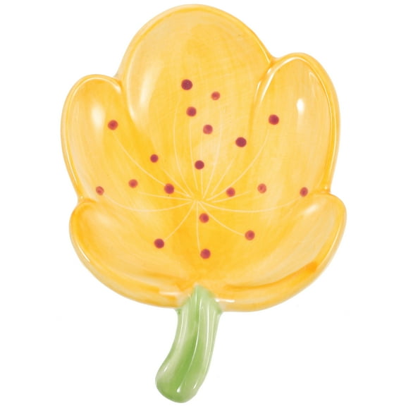 Ceramic Soap Dish Ceramics Tulips for Kitchen Sink Bathroom Accessory Draining Tray Cute Holder