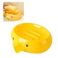 thumbnail image 1 of Ceramic Soap Dish With Drain Hole Shape Cute Shower Soap Rack Soap Dish Decoration Bathroom Kitchen Cute Shelving/ Soap Box Sink Soap Box Storage Box Yellow, 1 of 9