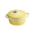 thumbnail image 1 of Ceramic Soup Bowl with Handle Mini Cocotte Ramekin, French Onion Soup Bowl Oven Safe Individual Ramekin with Lids, Dishwasher Microwave Safe Small Ceramic Bowl for Oatmeal Pasta Stew, 1 of 7