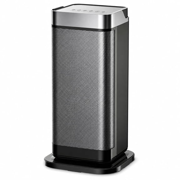Ceramic Space Heater 1500W PTC Heater with 750W/1500W Heat Settings, Overheat Protection and Tip-over Safety Switch