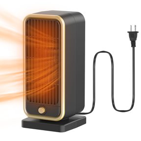 Ceramic Space Heater Portable with Overheat Tip-Over Shut-Off for Office Home