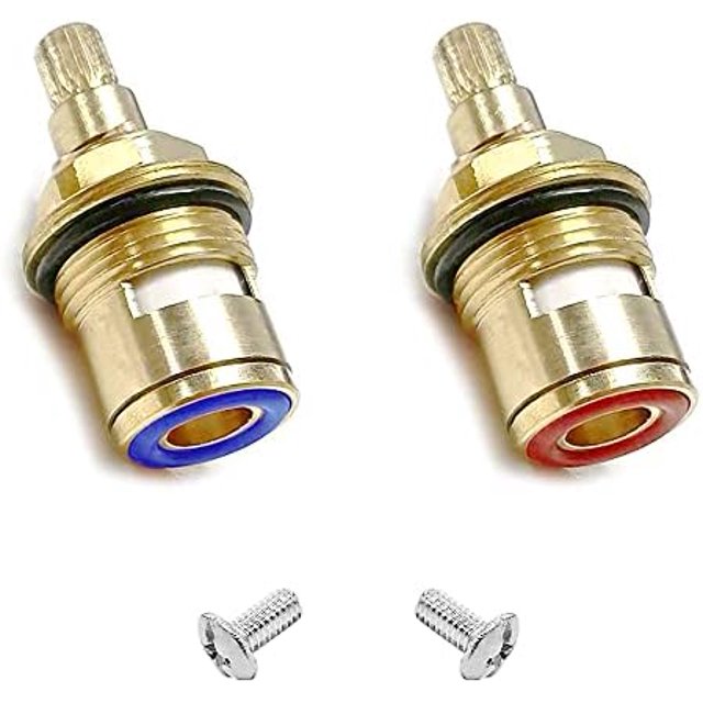 Ceramic Spool & Copper Head Faucet Repair Kit with Double Teeth Ceramic