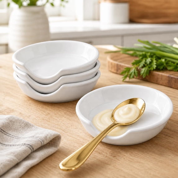 Ceramic Spoon Rest, 4.8 Inch, Set of 4, Spoon Rest Set - Walmart.com