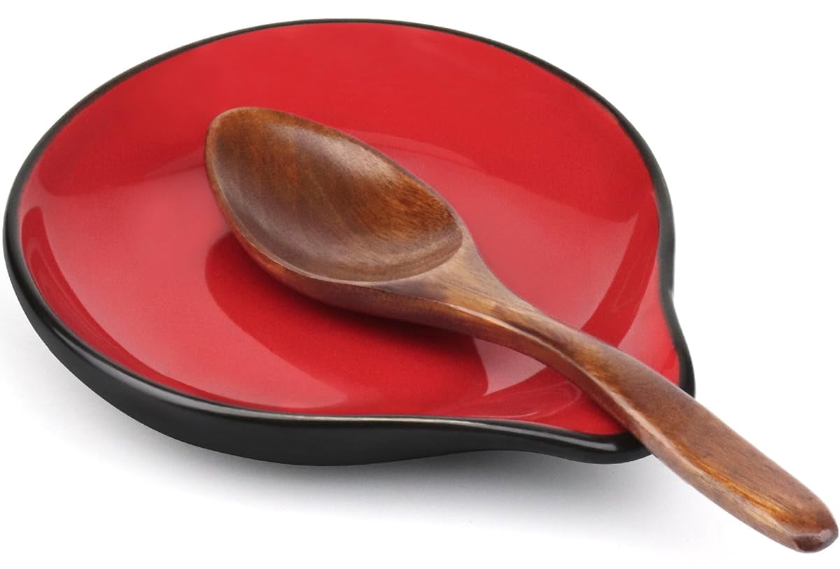 Ceramic Spoon Rest, 5 Inch Spoon Holder For Stove Top, Kitchen Counter ...