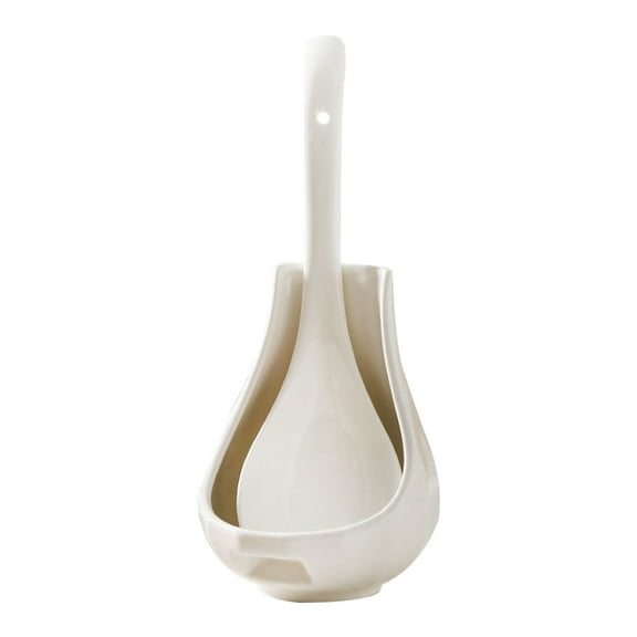 Ceramic Spoon Rest Coffee Spoons Storage Shelf Kitchen Eating Scoop Crunch Cup Vertical Ladle Holder Mixing