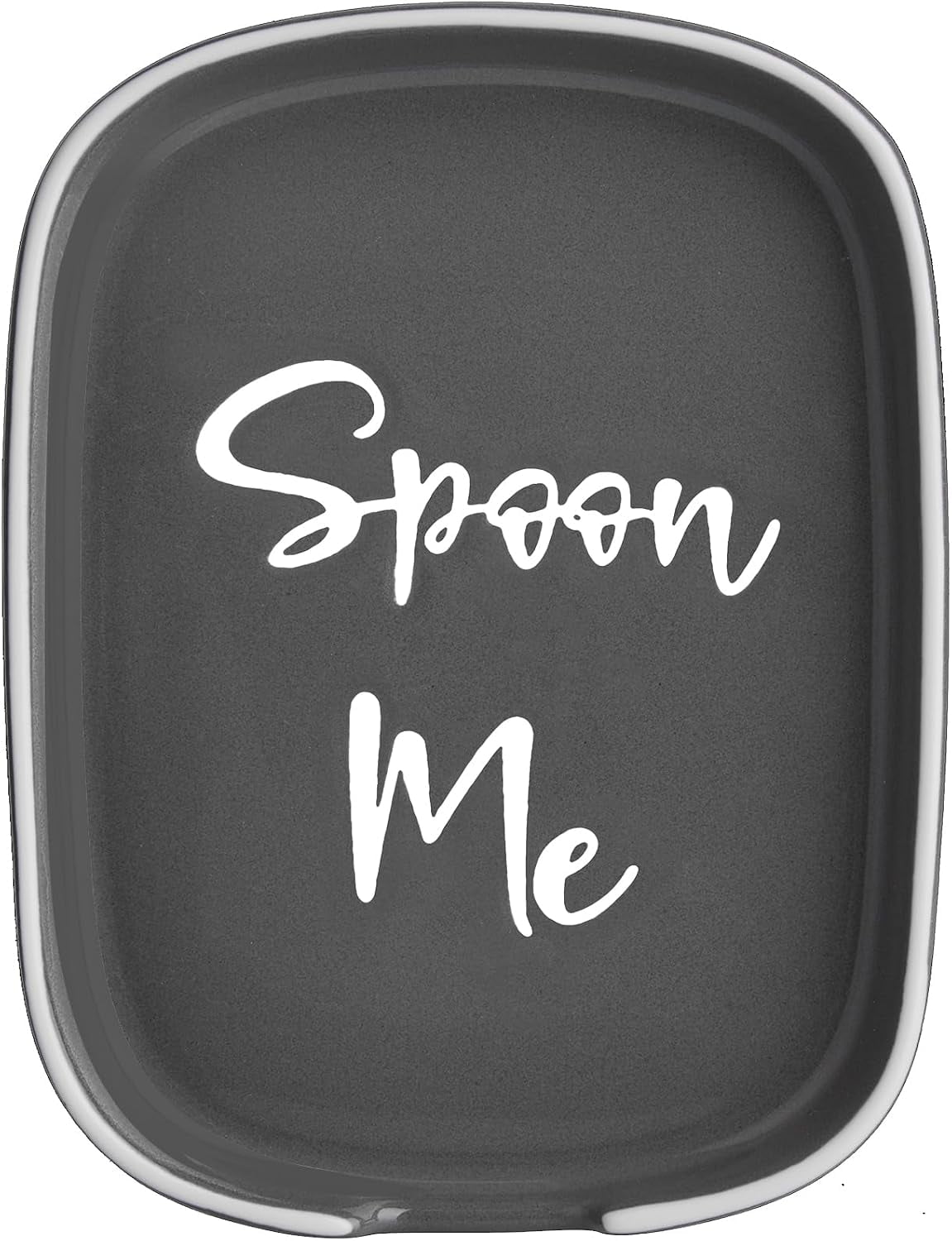 Ceramic Spoon Rest for Stove Top, Large Spoon Holder for Kitchen Counter, Coffee Spoon Rest, Heat-Resistant Cooking Utensil Rest, Modern Farmhouse Kitchen Décor