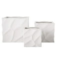 thumbnail image 1 of Ceramic Square Pot Matte Finish White-7.00"H -245, 1 of 1