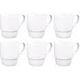 thumbnail image 1 of Ceramic Stacking Coffee Mug Tea Cup Dishwasher Safe Set Of 6 Large 18 Ounce, 1 of 7