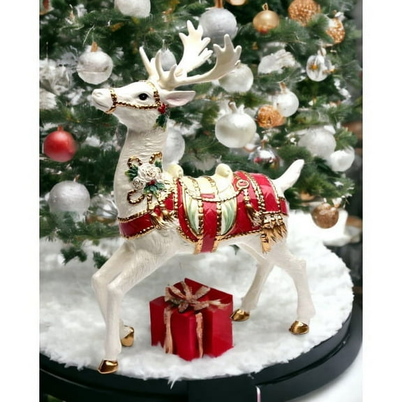 Ceramic Standing Deer 10 1/8 x 5 x 13 3/4