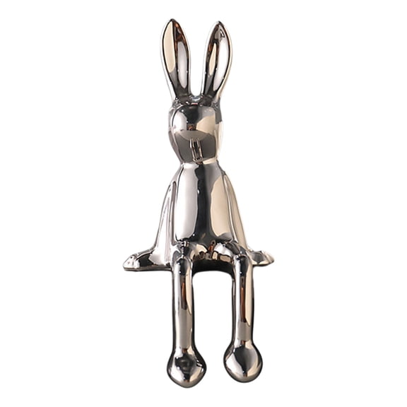 Ceramic Statue Tabletop Ornament Elegant Sculpture for Home Decoration and Office Display