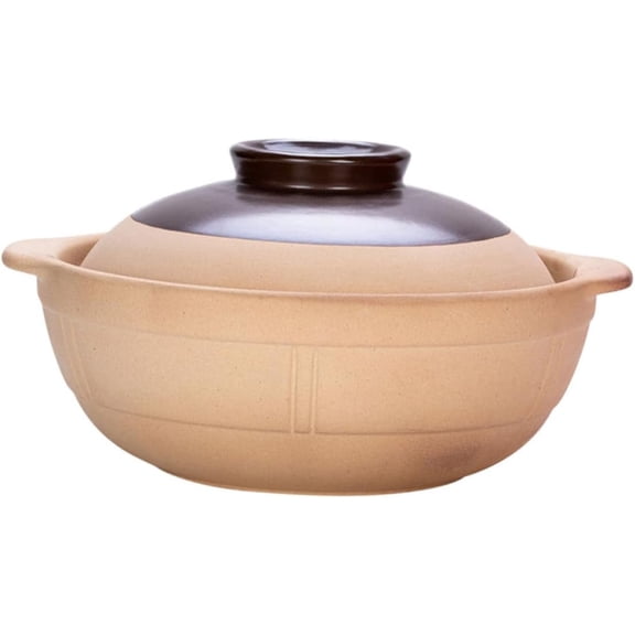 Ceramic Stew Pot High Temperature Resistant Multi Function Soup Casserole with Smooth Surface and Even Heat Preservation for Healthy Household Cooking