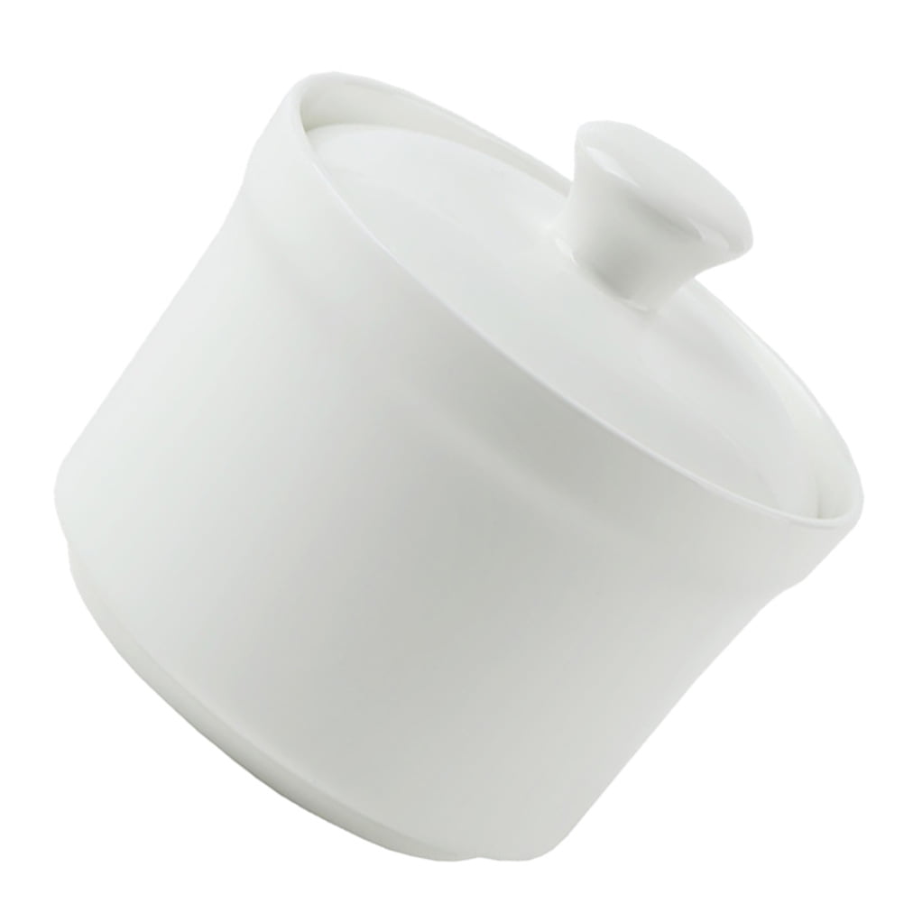 Ceramic Stew Pot with Lid Steaming Soup Bowl Dessert Porridge Noodle ...