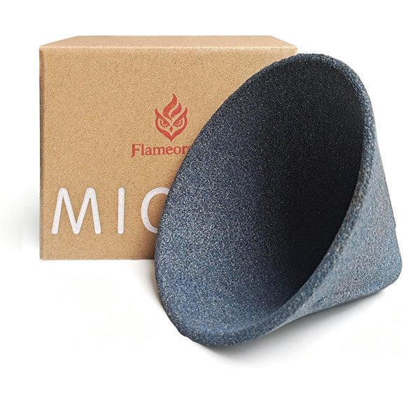 Ceramic Stone Material One-piece Baked Non-porous Tea Strainer - Loose Tea Straining Stepper - Coffee Precision Filter - Good Companion for Teapots (L)