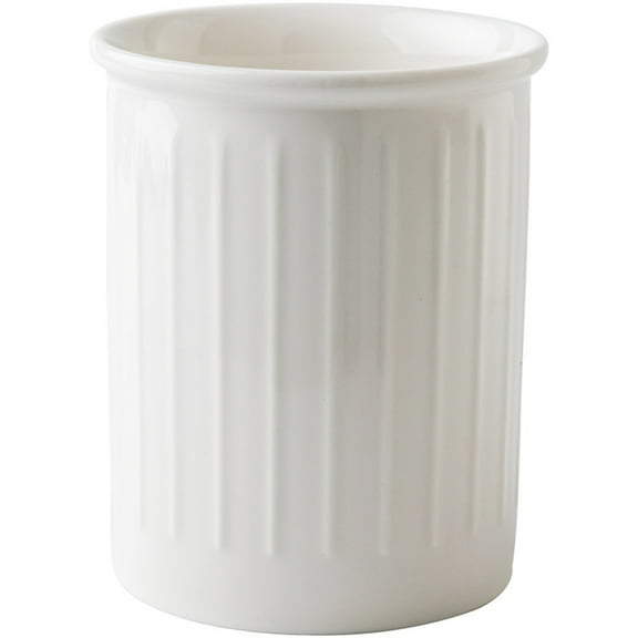 Ceramic Storage Jar Relief Design Kitchen Organizer Canister Container Decorative Piece Countertop Pantry Shelf Decor