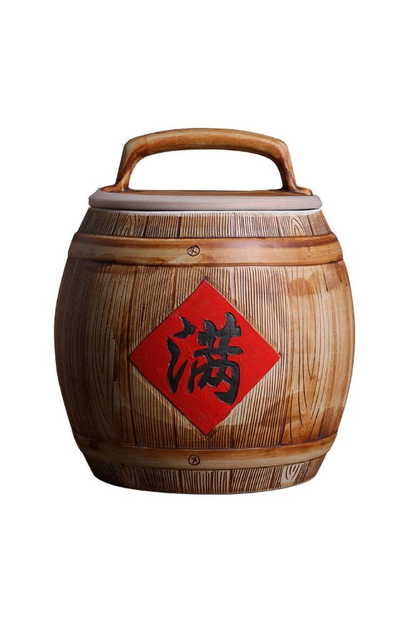 Ceramic Storage Jars For Kitchen,Rice Dispenser,Ceramic Grain Storage Container,Airtight Dispenser Rice Storage Box,Grain Dispenser For Flour,Sugar,Cereals
