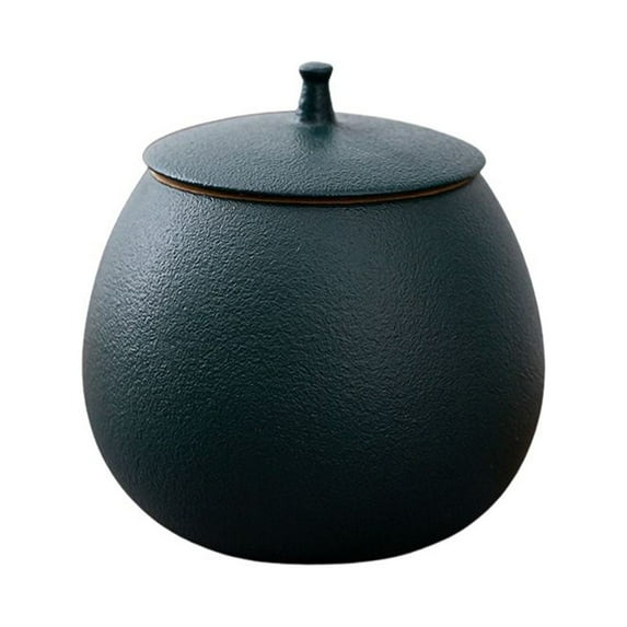 Ceramic Sugar Bowl With Lid, Ceramic Tea Coffee Sugar Canister For Coffee Bar, Flour Sugar Canisters Sets For The Kitchen, Coffee Jars With Lids Airtight-green-0.4