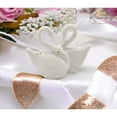 thumbnail image 1 of Ceramic Swan Couple Salt and Pepper Shakers Gift, 1 of 3