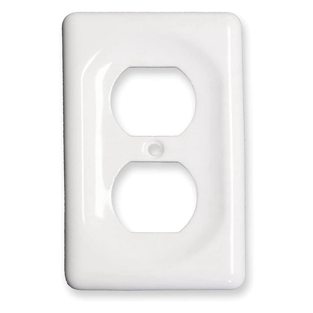 Ceramic Switch Plate, Switch Plate Cover, Wall Plate, Cover, White