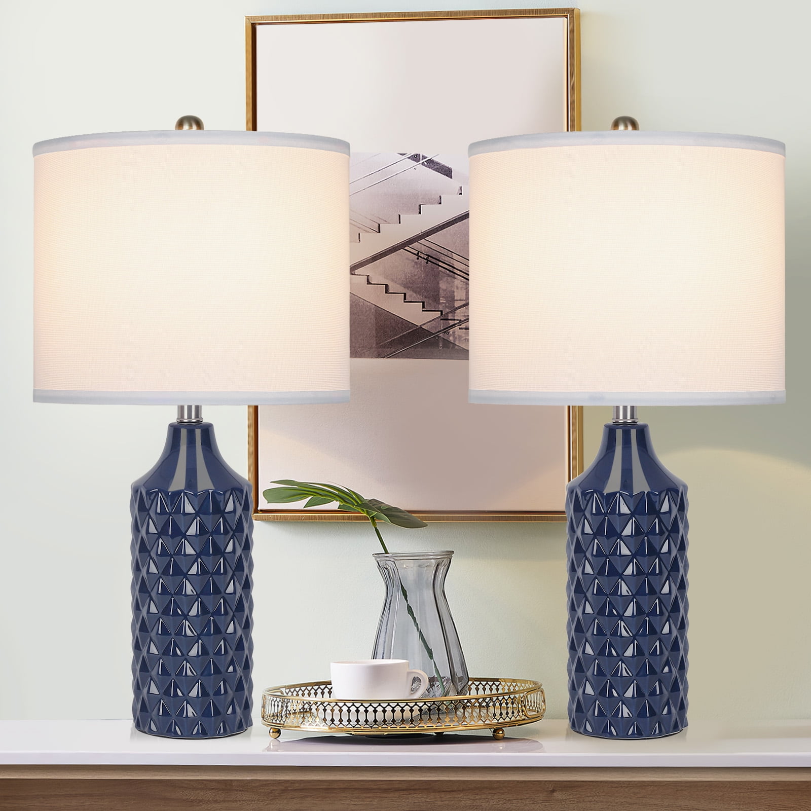 Blue bedroom cheap lamps