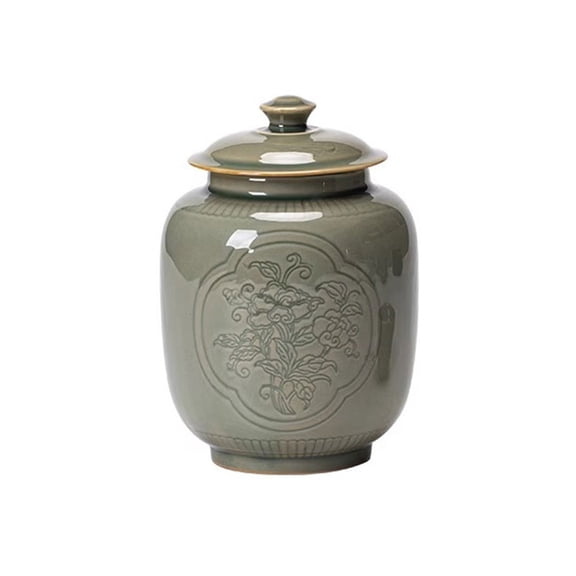 Ceramic Tea Canister 650ml Airtight Cookie Jar Kitchen Storage
