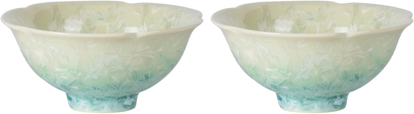 Ceramic Tea & Coffee Cups Set of 2 - Vintage Crystalline Glaze Espresso Mugs, 2.5oz Hand Painted for Afternoon or Coffee, Birthday Gift Women Men, Pu'er Cup