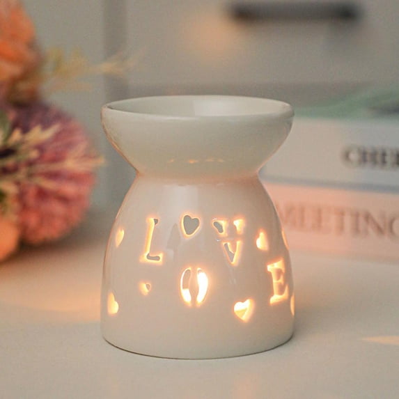 Ceramic Tea Light Candle Holder Oil Burner Wax Melt Warmer Aromatherapy Aroma Diffuser Incense Burner Home Decor