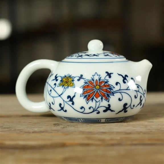 Ceramic Tea Pot Hand-painted Blue-and-white Porcelain Teapot Kung Fu Tea Set 150ML Creative Lovely Small Teapot