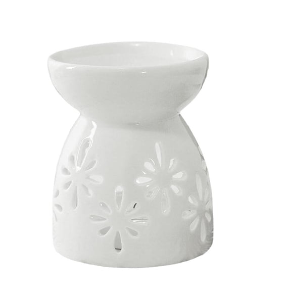 Ceramic Tealight Essential Oil Burner, Scented Wax Melt Warmer Diffuser for Home Yoga Decor