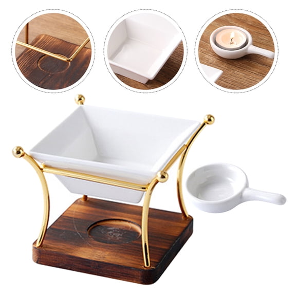 Supvox 1Set Modern Ceramic Wax Melt Burner for Bedroom Living Room Office Yoga