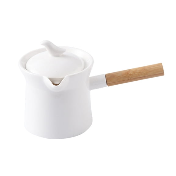 Ceramic Teapot, Handheld Teapot Ceramic Teaware Household Tea Pots Ceramic Handheld Teapot with Fine Mesh Filter for Loose Leaf Tea
