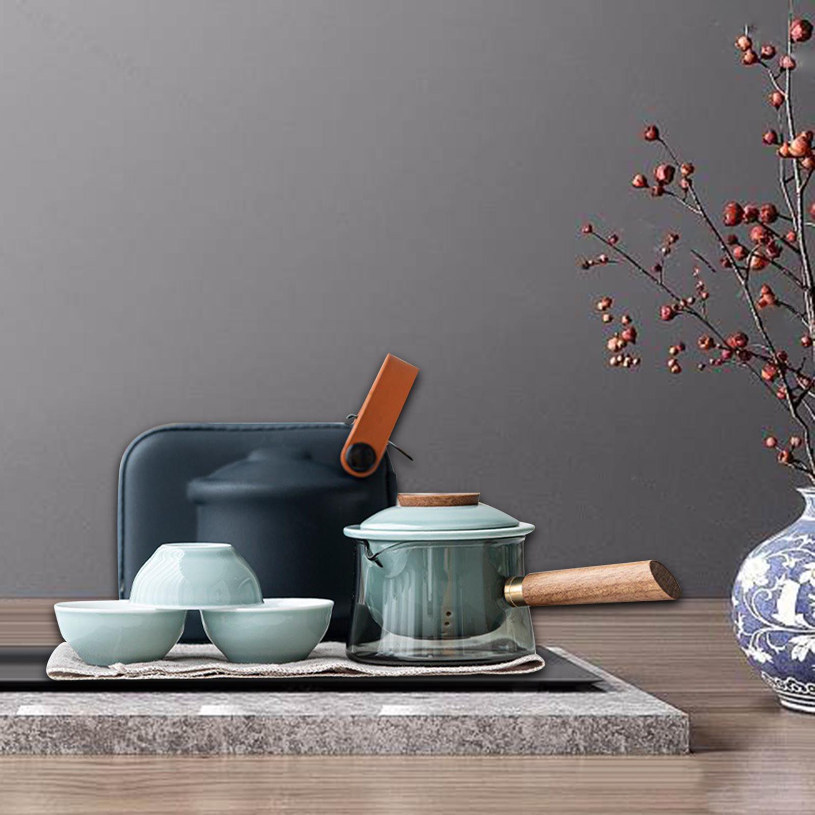 Teiera In Ceramica Cinese Kung Fu | Set Da Tè Tradizionale Con Tazze | Regalo Amanti Del Tè