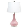 thumbnail image 1 of Ceramic Tear Drop Shaped Table Lamp, Rose Pink, 1 of 1