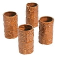 thumbnail image 1 of Ceramic Tiki Tumblers (4Pc) - Home Decor - 4 Pieces, 1 of 1