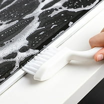 Ceramic Tile Bathroom Brush - Hard Bristle Scrub Cleaning Tool | Crevice & Floor Cleaner | Kitchen Groove Brush | Small Ergonomic Handle | Multi-Purpose | 1 Pack | Home & Commercial Use