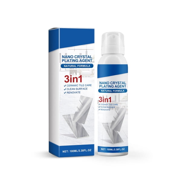 Ceramic Tile Crystal Coating Agent,Tile Scratch Repair Brightener Spray,Waterproof Protective Crystal Plating Solution,Floor Tile Polish Restorer Cleaner,Bathroom Kitchen Tile Care 100ml