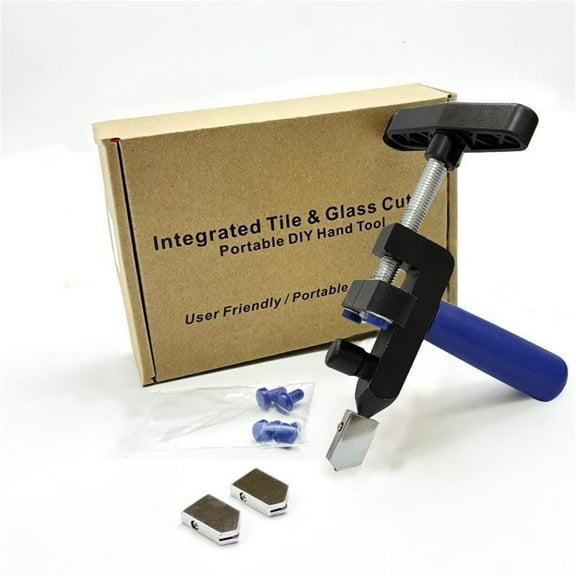 Ceramic Tile Cutter Tool with Roller Cutting Blade & Tile Pusher | Handheld Tile Opener for DIY & Professional Installation | Durable & Portable Design