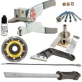 thumbnail image 1 of Ceramic Tile Cutting Tools Kit 4 Porcelain Tile Drill Bits Hole Saw for Pipes Saw Blade for Notching Grinder Tile Saw for Cutting Out Sockets Tile File for Trimming Edges Grout Rake for Cleaning Grout, 1 of 6
