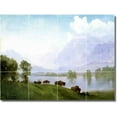 thumbnail image 1 of Ceramic Tile Mural-Albert Bierstadt Animals Painting 3. 17" w x 12.75" h using (12) 4.25 x 4.25 ceramic tiles, 1 of 3