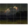 thumbnail image 1 of Ceramic Tile Mural-Albert Bierstadt Landscapes Painting 114. 17" w x 12.75" h using (12) 4.25 x 4.25 ceramic tiles, 1 of 3