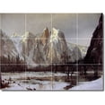 thumbnail image 1 of Ceramic Tile Mural-Albert Bierstadt Landscapes Painting 14. 17" w x 12.75" h using (12) 4.25 x 4.25 ceramic tiles, 1 of 3