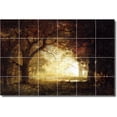 thumbnail image 1 of Ceramic Tile Mural-Albert Bierstadt Landscapes Painting 27. 48" w x 32" h using (24) 8 x 8 ceramic tiles, 1 of 3