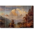 thumbnail image 1 of Ceramic Tile Mural-Albert Bierstadt Landscapes Painting 70. 25.5" w x 17" h using (24) 4.25 x 4.25 ceramic tiles, 1 of 3