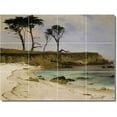 thumbnail image 1 of Ceramic Tile Mural-Albert Bierstadt Waterfront Painting 22. 32" w x 24" h using (12) 8 x 8 ceramic tiles, 1 of 3