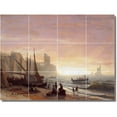 thumbnail image 1 of Ceramic Tile Mural-Albert Bierstadt Waterfront Painting 31. 48" w x 36" h using (12) 12 x 12 ceramic tiles, 1 of 3
