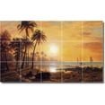 thumbnail image 1 of Ceramic Tile Mural-Albert Bierstadt Waterfront Painting 36. 40" w x 24" h using (15) 8 x 8 ceramic tiles, 1 of 3