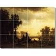 thumbnail image 1 of Ceramic Tile Mural-Albert Bierstadt Western Painting 1. 17" w x 12.75" h using (12) 4.25 x 4.25 ceramic tiles, 1 of 3